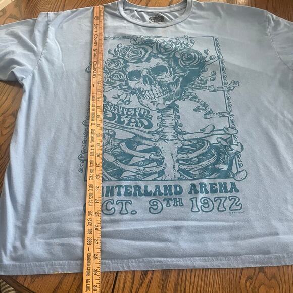 Grateful Dead Bertha Winter Land Arena '72 Mens Medium Folk Rock Blue Tee-XL - Picture 3 of 7